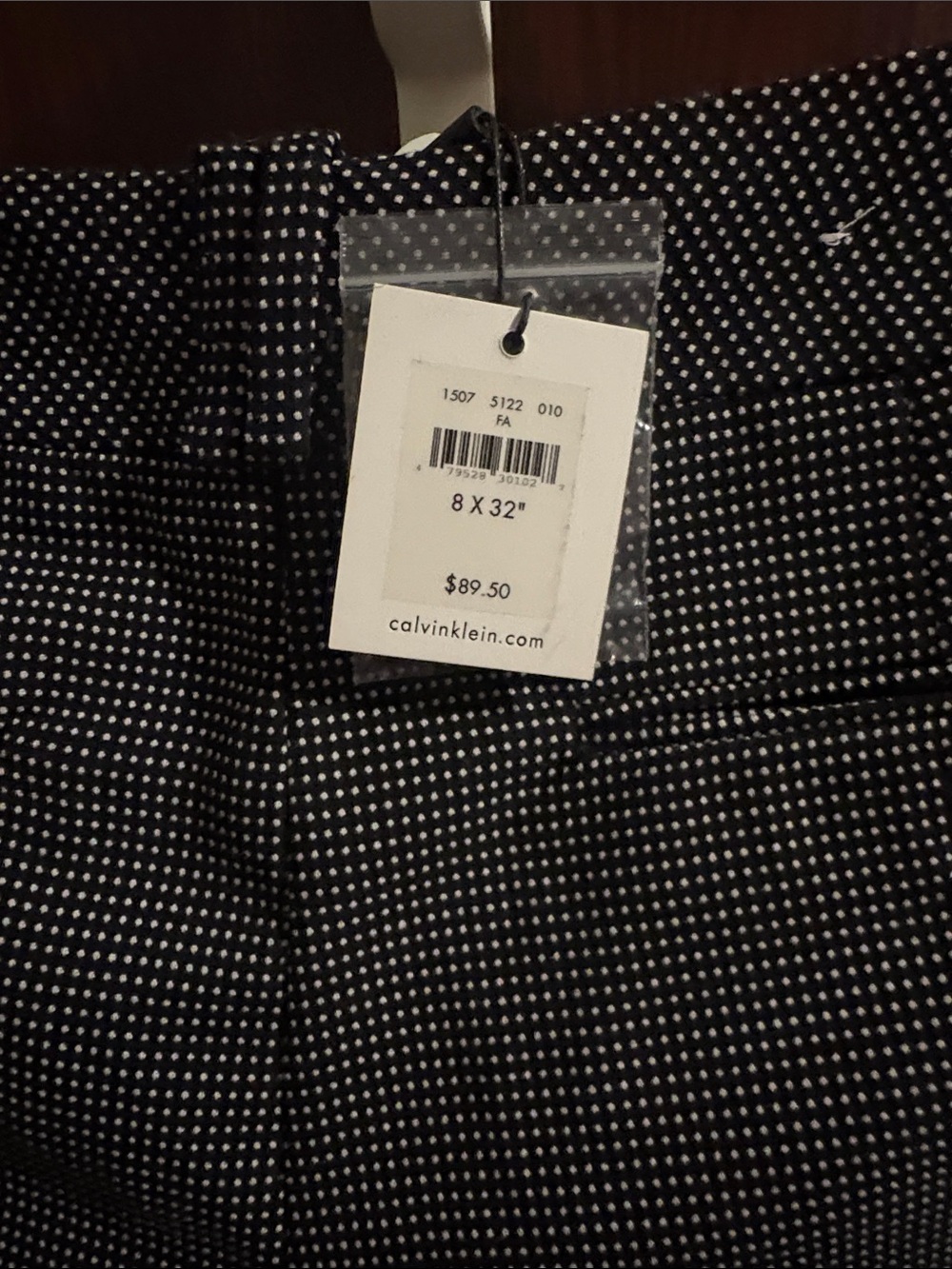 Calvin Klein Black and White Micro Dot Trousers